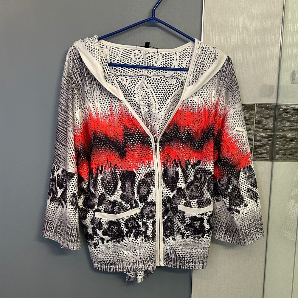 Hooded mesh jacket
